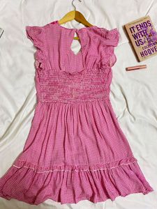 Pink Gingham Dress 💕🌸