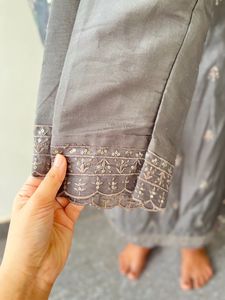 XL Churidar Set Ash Colour