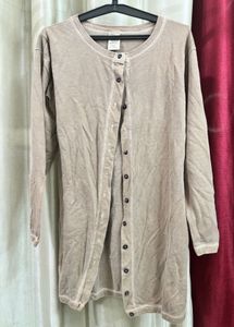 Korean Cream Cardigan Sweater