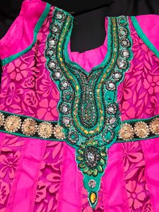 Girls&#39; Pink Ethnic Dress