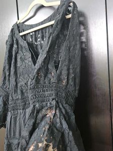 Elegant Black Lace Dress