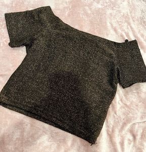 Sparkly Off-Shoulder Top
