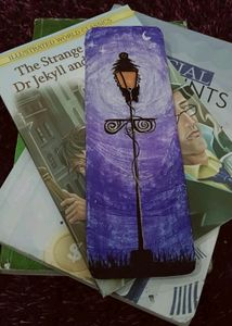 Purple Themed Street Light Bookmark ✨️💫