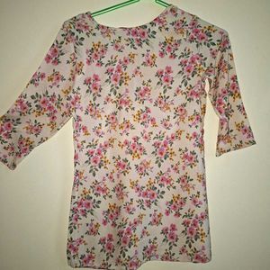 Floral Print Kurti