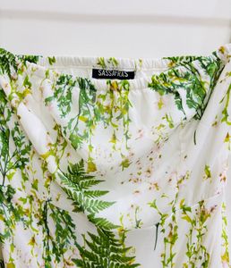 Sassafras Floral Print Maxi Dress