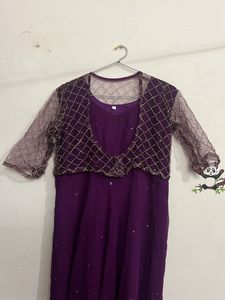 Elegant Purple Kurta Set