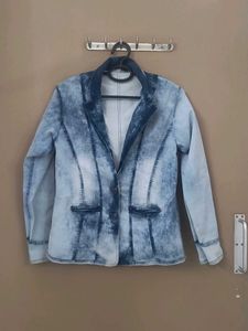 Denim Blue Blazer Jacket