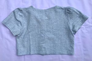 Knitted Cropped Cardigan