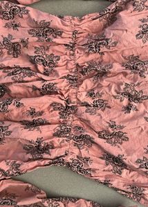 Floral Print Pink Dress