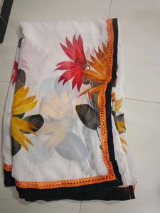 Floral Print Saree