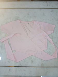 Baby pink wrap top