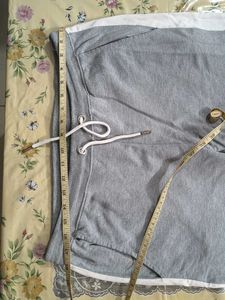 Stylish Grey Joggers with Color Block Detail