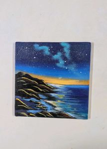Mini Midnight Coastal Painting