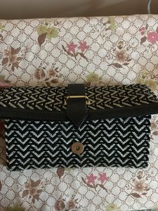 Black And White Wallet For Women