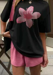 Floral Graphic Oversized Tee