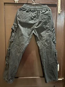 Vintage Style Cargo Pants Low Waist