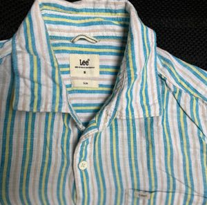 Lee Striped Casual Shirt + FREE Westside t-Shirt