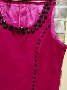 Chic Pink Sleeveless Dress