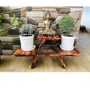 Wood Planter S L/ Wooden Pot Stand