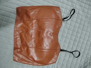 Brown Leather Top
