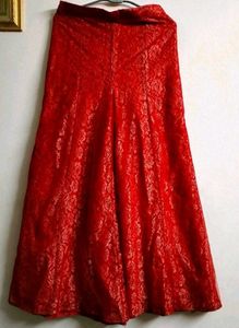 Long Frock With Plazo And Dupatta