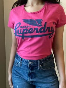 Pink Superdry Vintage Tee