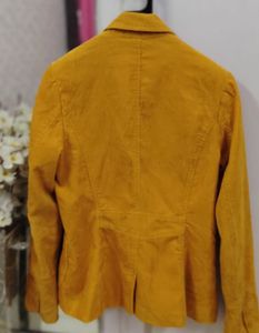 H&amp;M Mustard Corduroy Blazer