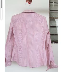 Striped Pink Button-Down Shirt