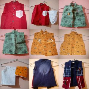 Boys' Ethnic Vest Set Combo