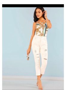 chain print bodysuit