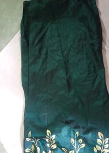 Emerald Green &amp; Gold Dress +Top Combo