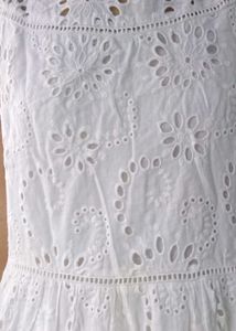 White Eyelet Maxi Dress