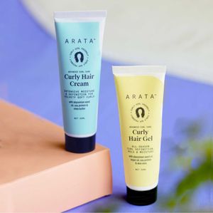 Arata Curly Hair Gel &amp; Cream Duo