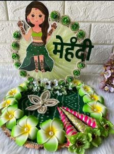 Mehndi Decoration Plate