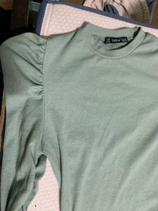 Shein Ribbed Full Sleeves Top
