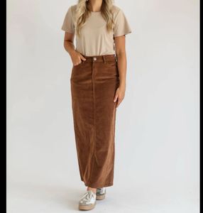 Corduroy Maxi Skirt