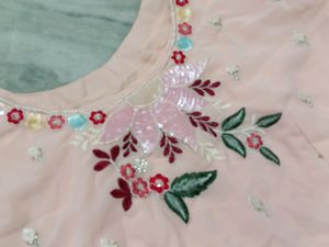 Peach Flower Lehnga Two Blouse Price Dropped 🎉🎉