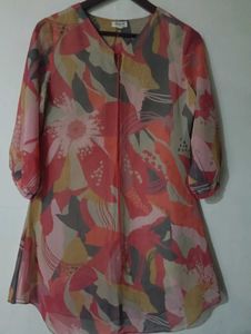 Floral Print Tunic Top