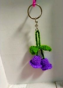 Crochet Flower Keychain