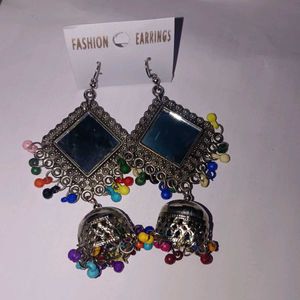 Boho Jhumka Earrings
