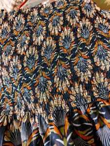 Patterned Smocked Sundress