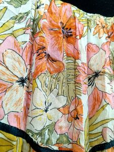 Floral Print Skirt