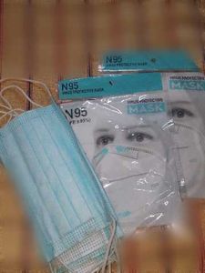 5Surgical &amp; 2 N95 Face Masks - New &amp; Sealed