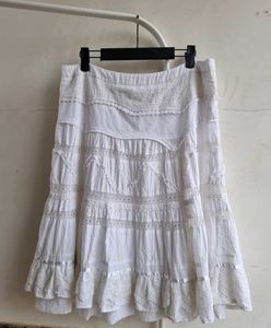 White Cotton Skirt