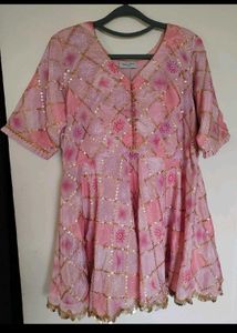 Pink Short Kurti