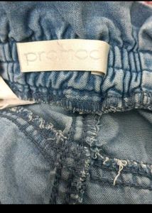 Branded Denim Shorts