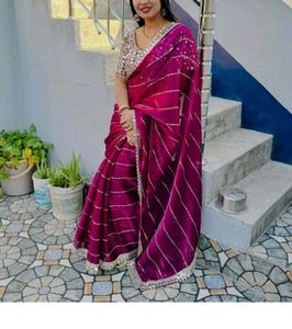 Elegant Maroon Saree