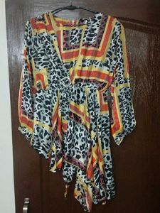 Printed Assymytrical Top
