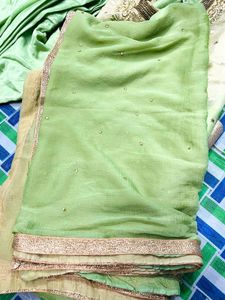 Party Wear Salwar Suit( Sea Green Colour)