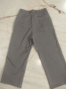 Gray Wide Leg Trousers